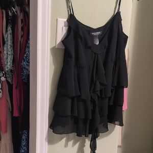 Knox Rose Black Layered Camisole